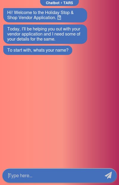 Shop Vendor Application Chatbotchatbot