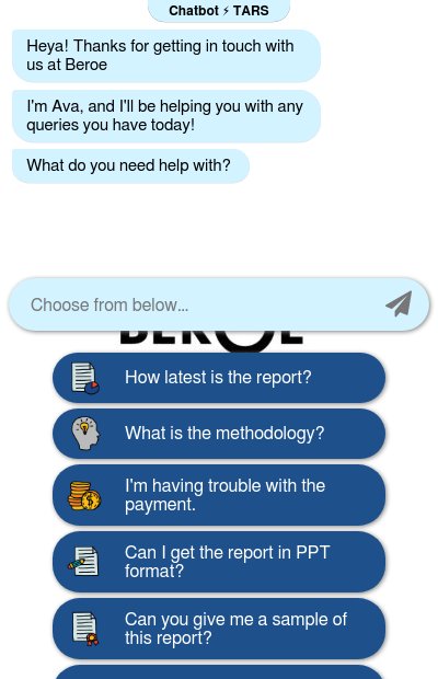 Beroe Queries Chatbotchatbot