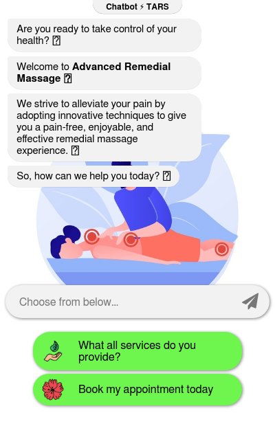 Appointment Booking Chatbot for Remedial Massage Therapist chatbot