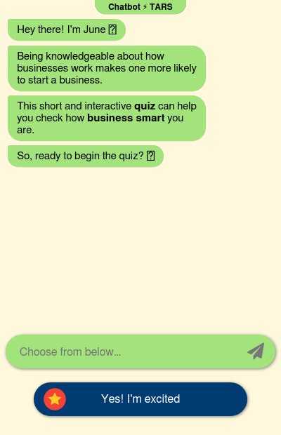 Are You Business Smart Quizchatbot