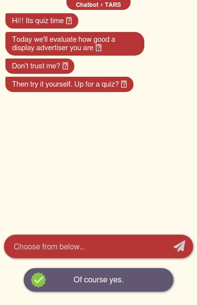 Display Advertisers Quiz Chatbotchatbot