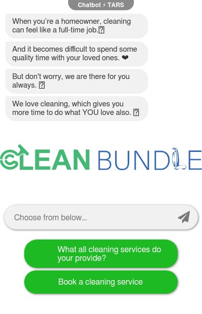 Cleaning Services Chatbot chatbot