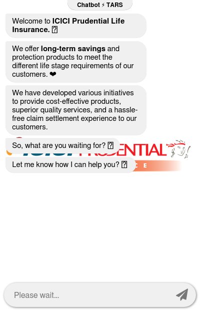 ICICI Insurance Plans Chatbotchatbot