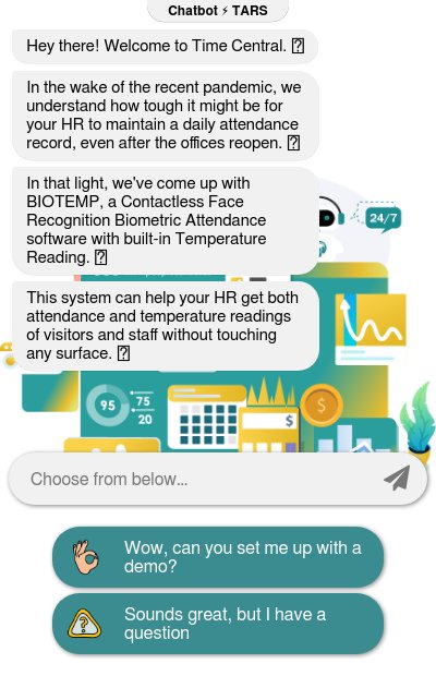 BIOTEMP Software Demo Chatbotchatbot