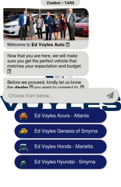 Pre-owned & New Car Dealers Support Chatbotchatbot