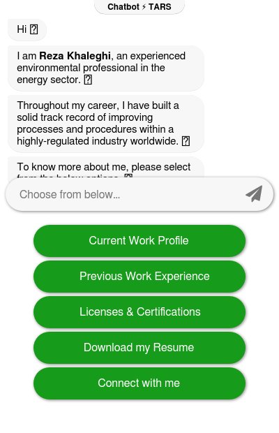 Chatbot for LinkedIn Profilechatbot