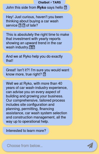 Car Wash Investor Advice Chatbot chatbot