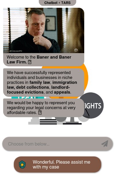 Chatbot for Boutique Law Firm chatbot