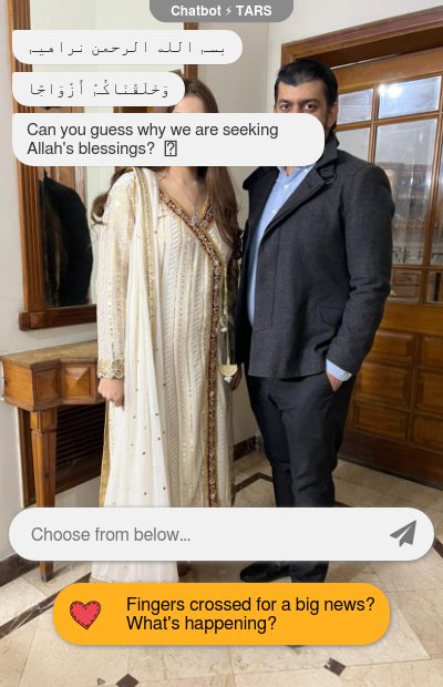 Safie and Najeeha Wedding Chatbotchatbot