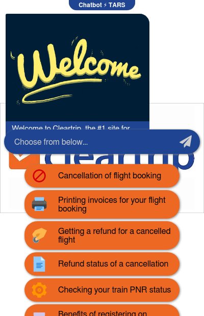 Cleartripchatbot