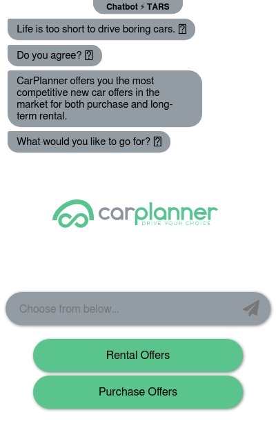 Car Rental and Purchase Dealer Chatbotchatbot