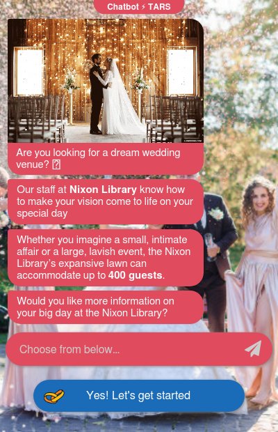 Chatbot to Book Wedding Venuechatbot