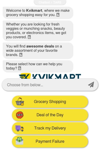 Local Grocery Shopping Chatbot chatbot