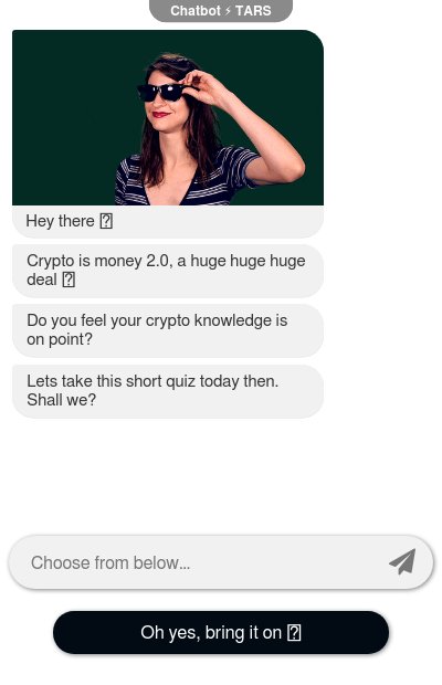 Cryptocurrency Quiz Chatbotchatbot