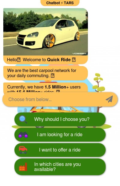 Chatbot for Carpool Services chatbot