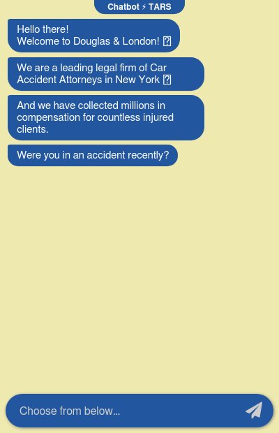 Car Accident Attorney Lead Generation Chatbotchatbot