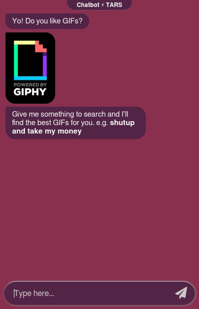 Giphy Search Botchatbot