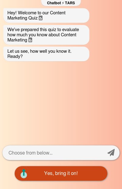 Content Marketing Quizchatbot