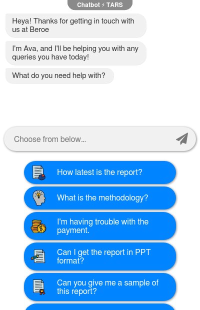 Beroe Queries Chatbotchatbot