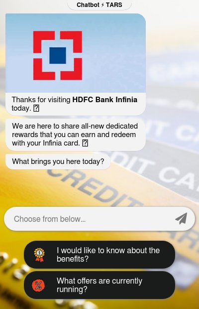 Chatbot for Credit Card Rewardschatbot